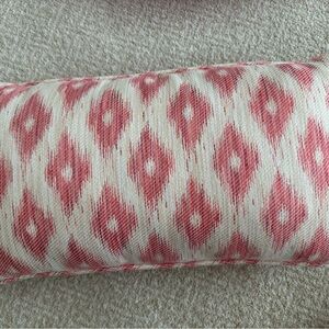 Elegant Pink and Cream Patterned Pillow Cover